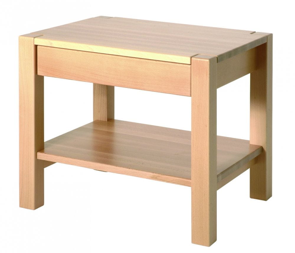 Mørtens Furniture Konferenčný stolík Lendon, 50 cm, buk